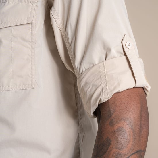 Craghoppers Heren Kiwi II shirt met lange mouwen (Havermout) - Image 6