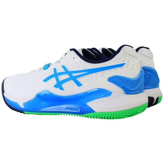 Asics Gel-Resolution 9 Clay Mens White Tennis Shoes - Image 3