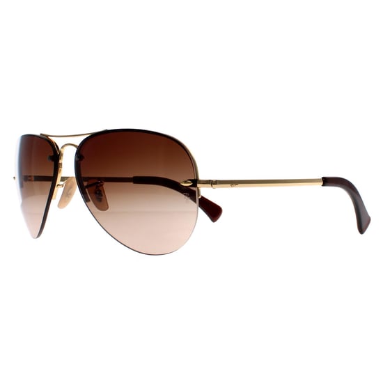 Rayban Sunglasses 3449 Gold Brown Gradient 001/13 59mm - Image 2