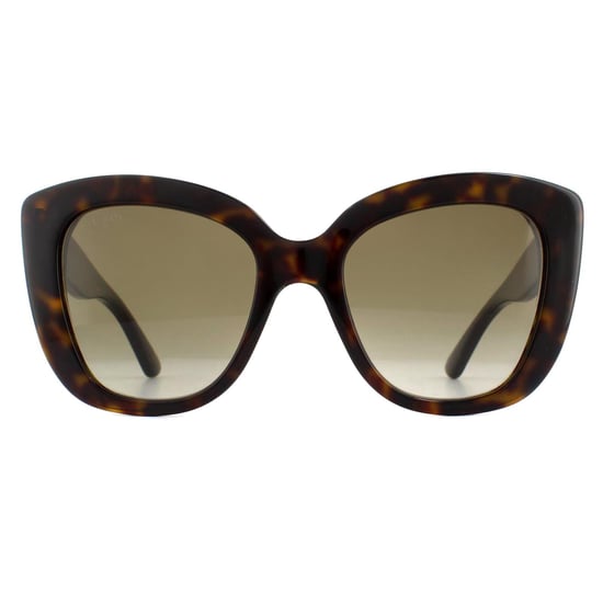 Gucci Cat Eye Womens Havana Brown Gradient Sunglasses - Image 1