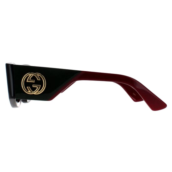Gucci Rectangle Womens Havana with Green and Red Green GG1664S - Image 3