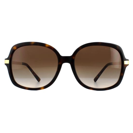 Michael Kors Square dames donkere schildpad goud bruin gradiënt zonnebril - Image 1