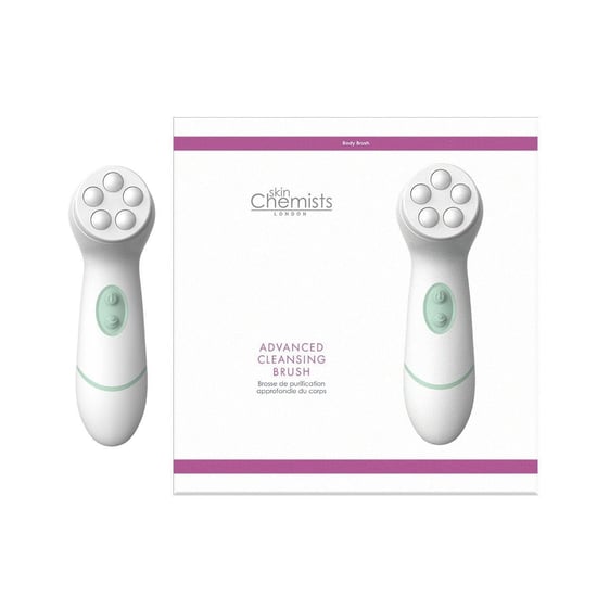 skinChemists Advanced Facial & Body Cleansing Brush - 4 Heads for Dullness, Dryness - Image 1
