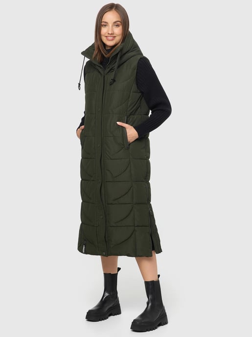 Navahoo dames gewatteerd vest Brezelchen – Lang & Warm - Image 6