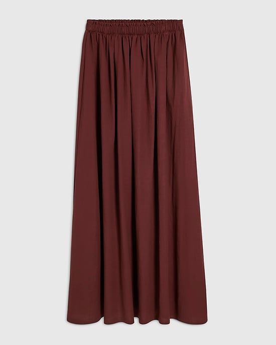 River Island Womens Maxi Skirt Brown Elasticated Waist - Image 6
