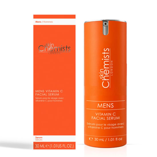 skinChemists Men's Anti-Ageing Vitamin C Facial Serum 30ml for Acne, Blemishes, Large Pores, Brightening - Image 1