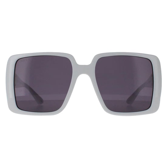 Gucci Vierkant Dames Wit met Zilver Donkergrijs GG1692S - Image 1