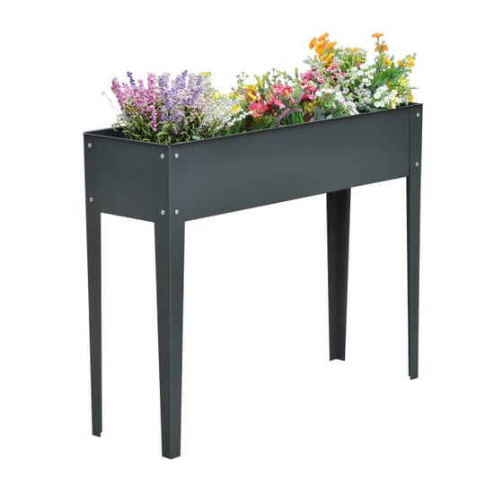 4goodz Plantenbak hoog staal verhoogd 100x30x80cm - - Image 1