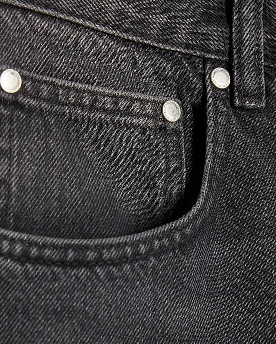 River Island Mens Bootcut Jeans Black Washed Flared Leg - Image 4
