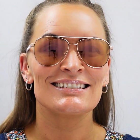 Michael Kors Aviator Womens Rose Gold Brown Gradient Sunglasses - Image 5
