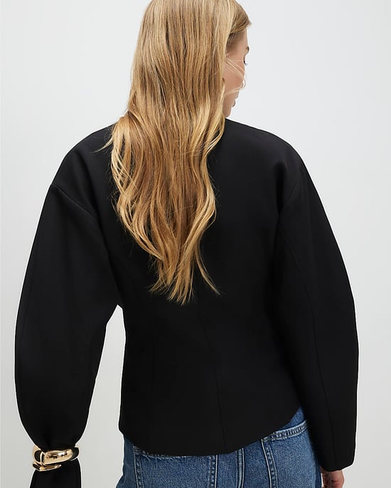 River Island Womens Jacket Black Long Sleeve Button Up V-Neck - Image 3