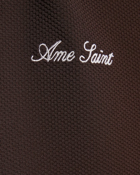 River Island Mens T-Shirt Brown Slim Fit Slinky Ame Saint - Image 5