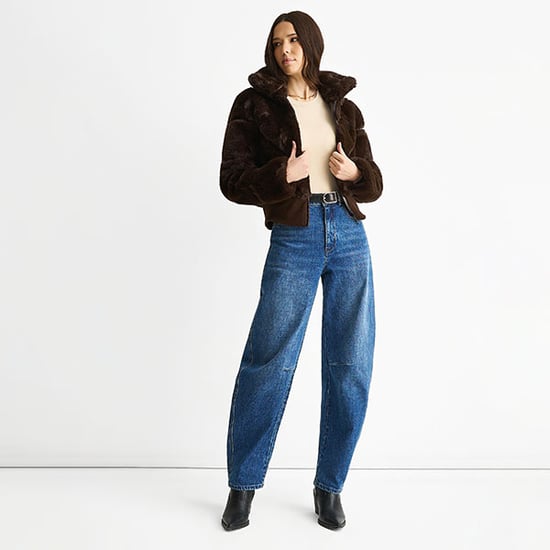 Faux Fur Zip Front Short Jacket - Image 3