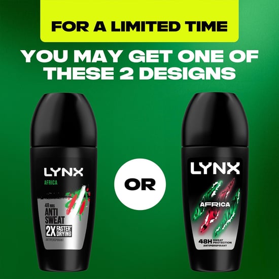 Lynx Africa Anti Perspirant Roll On 48 Hours Anti Sweat Protection 50ml, 6 Pack - Image 2