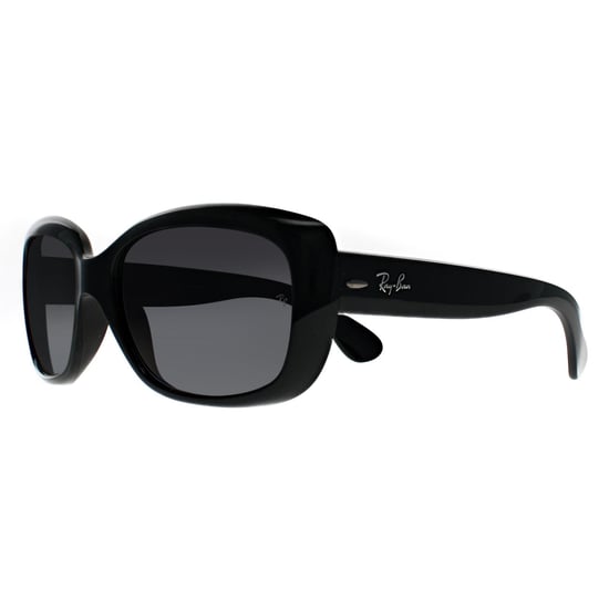 Ray-Ban Sunglasses Jackie Ohh 4101 601/T3 Shiny Black Grey Gradient Polarized - Image 2