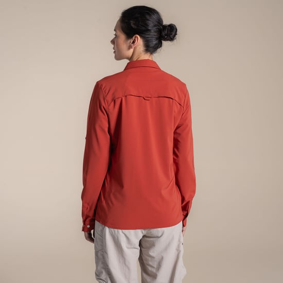 Craghoppers Womens/Ladies NosiLife Pro III Nosilife Long-Sleeved Shirt (Cinnabar) - Image 3