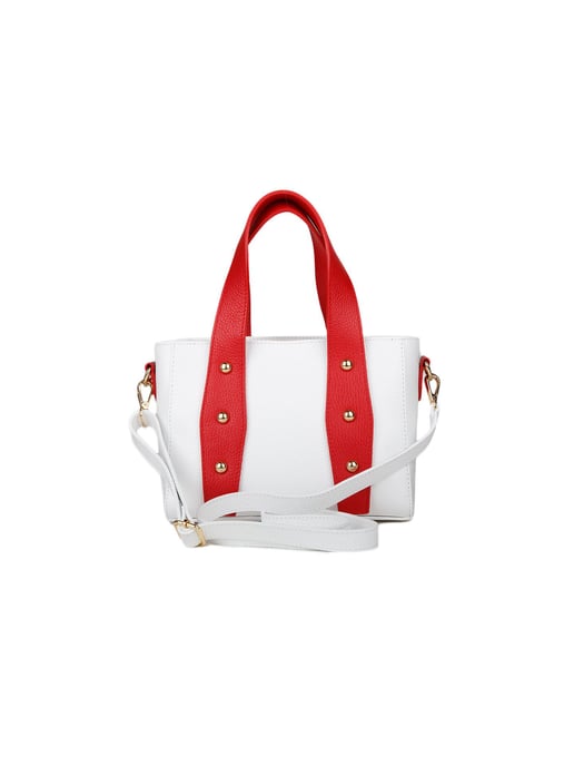 Giulia Monti Schoudertas Wit Klassiek Rood - Image 3