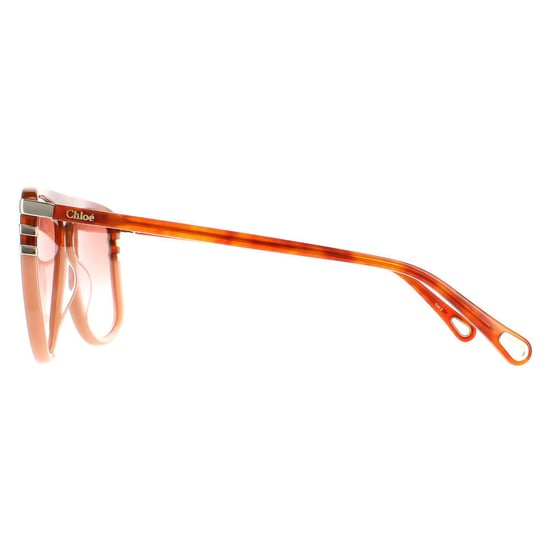 Chloe Aviator Dames Shiny Blonde Havana Oranje gradiënt CH0104S - Image 3