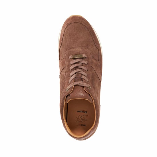 Dune Mens Trilogy Wf - Wide Fit Suede Lace Up Trainers - Image 4