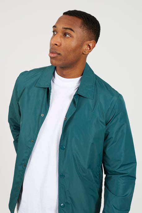 Green Lightweight Coach Style Jacket - Image 4