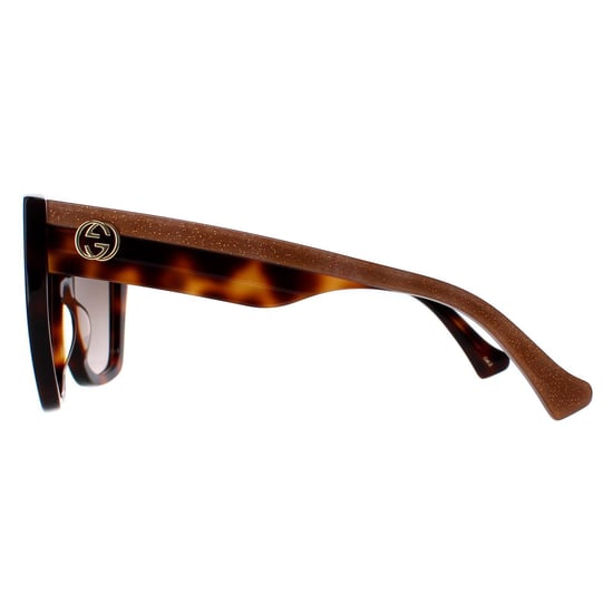 Gucci Square Womens Havana Crystal Brown Gradient GG1300S - Image 3