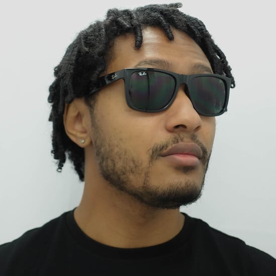 Ray-Ban Sunglasses Justin 4165 601/71 Shiny Black Green - Image 5