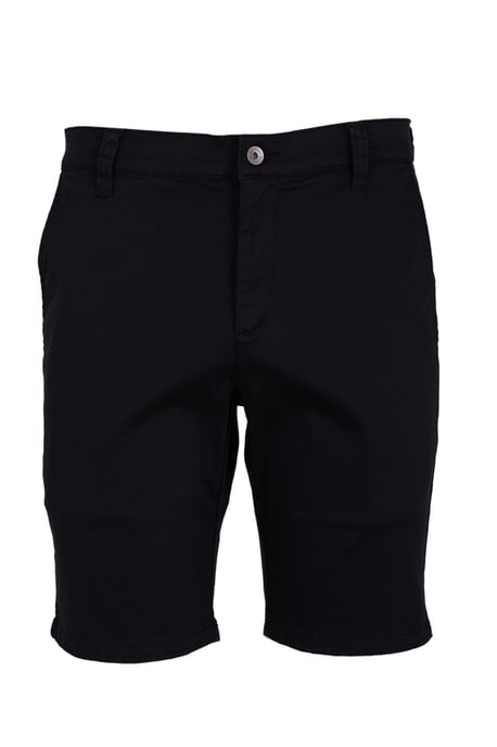 Black Organic Cotton Slim Fit Chino Shorts - Image 6