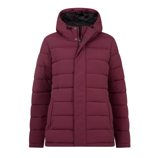 Sleight Womens Padded Short Parka Burgundy - Image 5