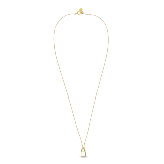 Luxenter imlor halsketting in 925 sterling zilver met 18 karaat geelgouden afwerking - Image 3