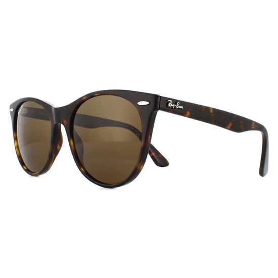 Ray-Ban Sunglasses Wayfarer II RB2185 902/57 Striped Havana Brown Polarized - Image 2