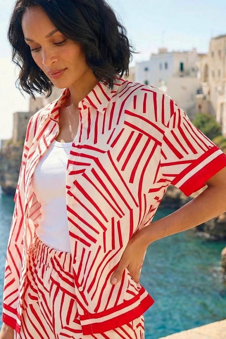 Geometric Buttoned Shirt - Image 1