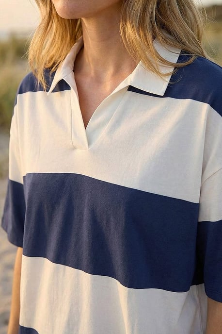 Stripe Rugby Shirt - Image 4