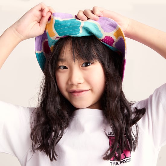 Balkhi Kids Shaun the Sheep Bucket Hat - Pink Cloud Print - Image 2