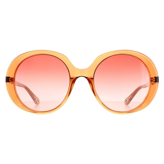 Chloe Oval Womens Transparent Dark Orange Orange Gradient CH0007S - Image 1