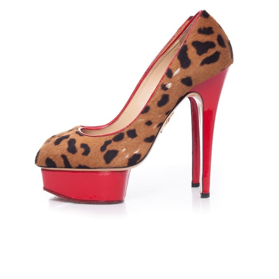 Charlotte Olympia leopardmönstrade Polly-pumps i ponnyskinn. - Image 2