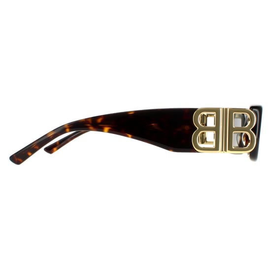 Balenciaga Rectangle Womens Dark Havana Green BB0096S - Image 4