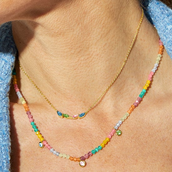 Luxenter Sterling Zilver 925 collier met Veelkleurige Zirkonia afgewerkt in 18K geelgoud - Ruane - Image 3