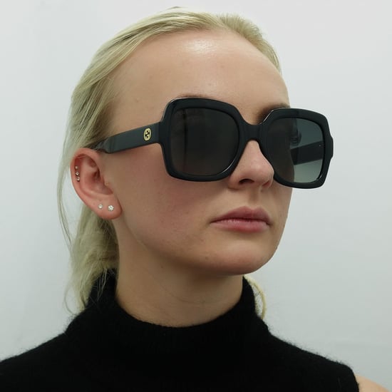 Gucci Square Womens Black Grey Gradient Polarized GG1337S - Image 6