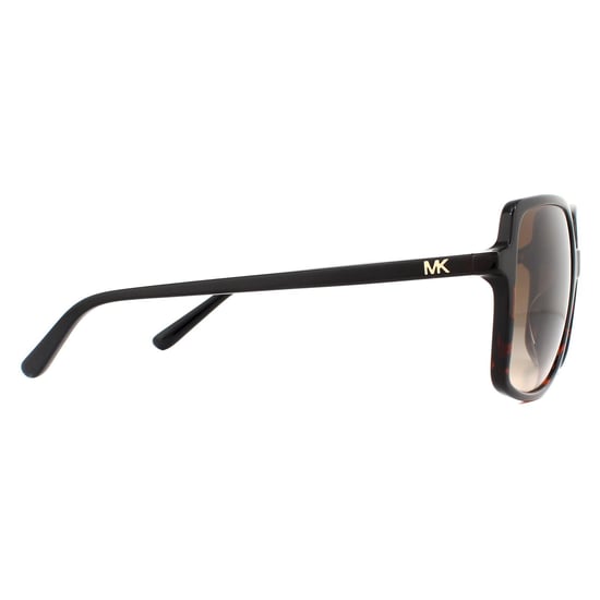 Michael Kors Square Womens Dark Tortoise Smoke Gradient Sunglasses - Image 4