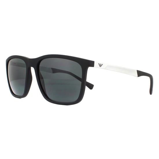 Emporio Armani Zonnebril EA4150 506387 Rubber Zwart Grijs - Image 2