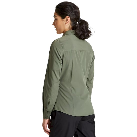 Craghoppers Dames/dames Expert Kiwi Shirt met lange mouwen (Donker ceder groen) - Image 3