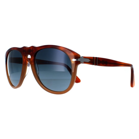 Persol Solglasögon 0649 1025S3 Resina e Sale Brun Blå Polariserad 54mm - Image 2
