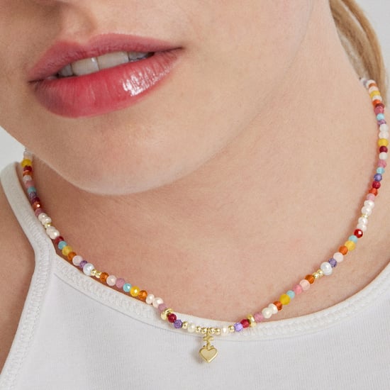 Luxenter Sterling Zilver 925 collier met Veelkleurig Kristal afgewerkt in 18K geelgoud - Nymox - Image 4