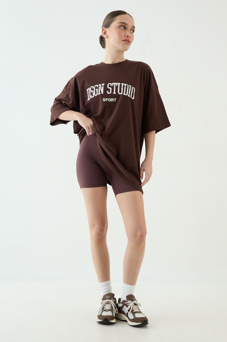 DSGN Studio Collegiate Printed Oversized T-Shirt - Image 3