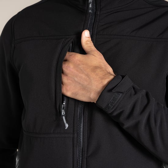 Craghoppers Heren Whitby Soft Shell Jas (Zwart) - Image 5