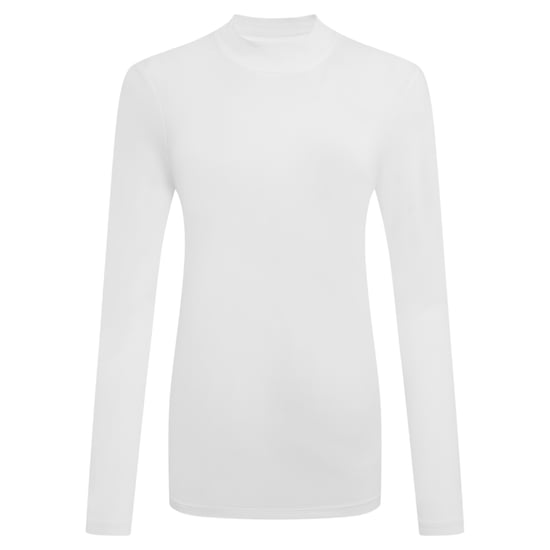Craghoppers Womens/Ladies Nosilife Mock Neck Long-Sleeved Golf T-Shirt (White) - Image 2