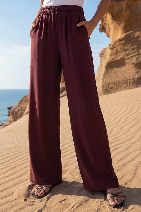 Crepe Elasticated Waist Trouser - Image 3