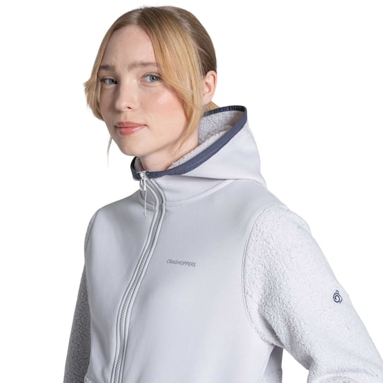 Craghoppers Womens/Ladies Telesto Fleece Hooded Jacket (Lunar Grey) - Image 5