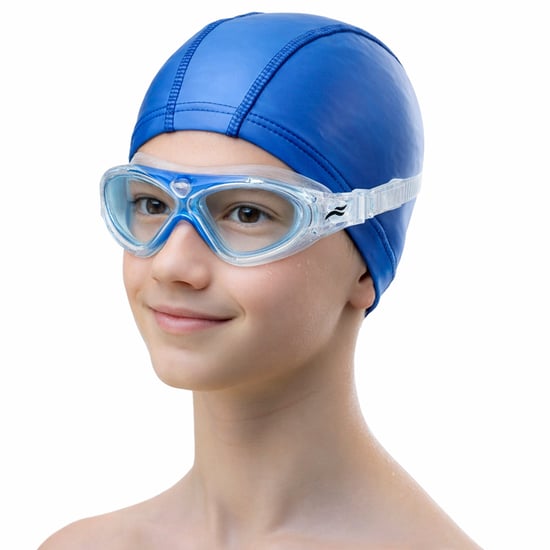 Kinderen Anti Fog UV Brede Kijk Zwemmasker | Jongens & Meisjes Comfortabele Pasvorm Zwemmasker - Image 3