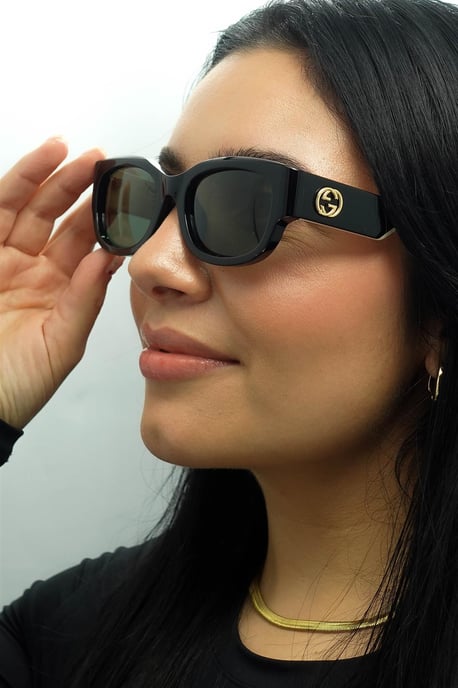 Gucci Vierkant Vrouwen Zwart met Ivoor Grijs GG1667SK - Image 5